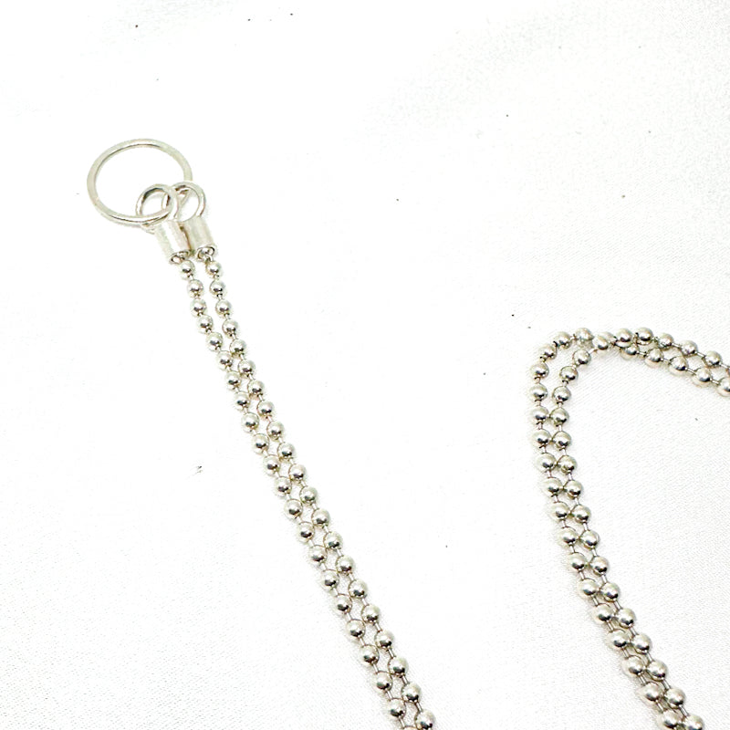 life is a journey silver pendant on long ball chain