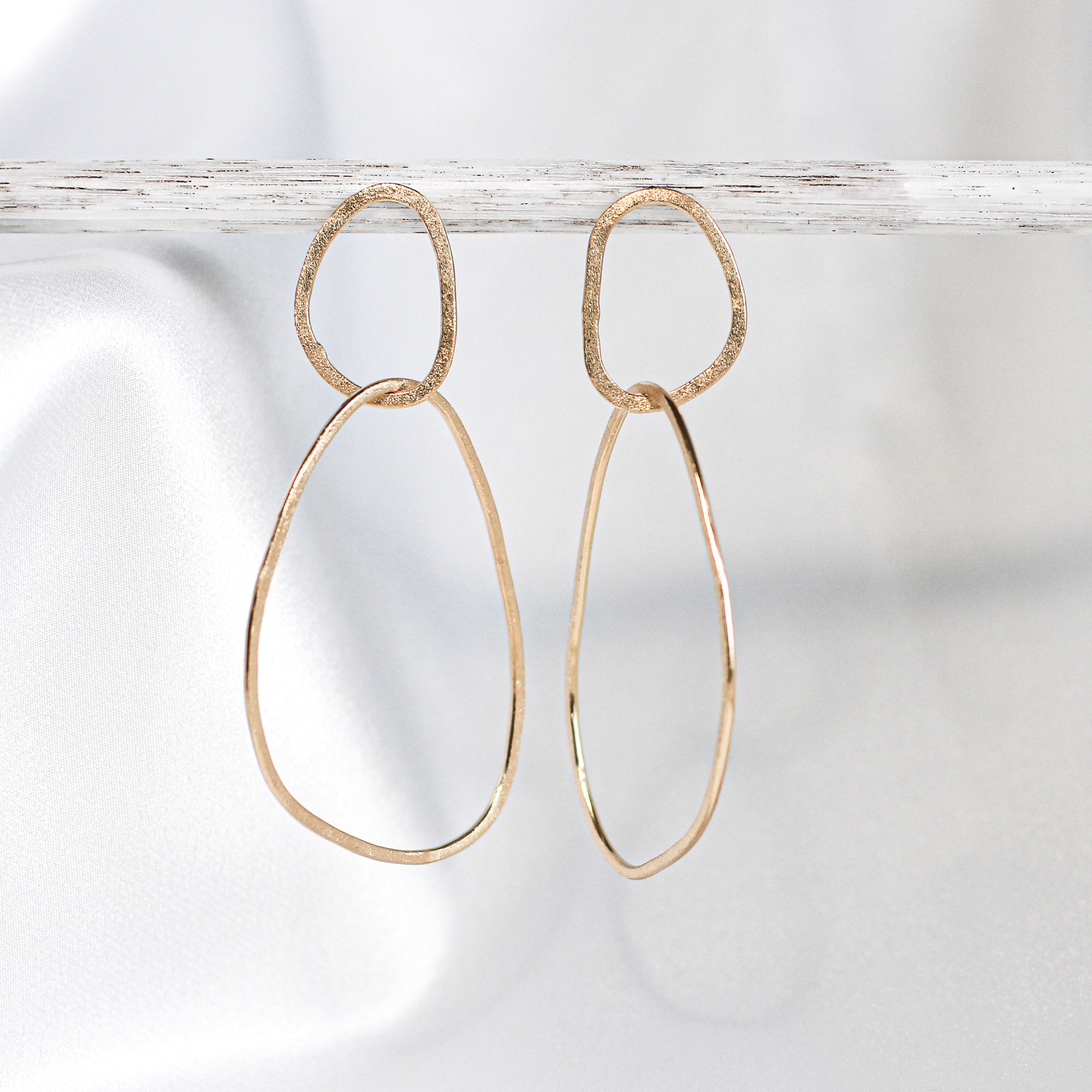 Small minimalist gold dome clip on earrings – Clever Little Ears