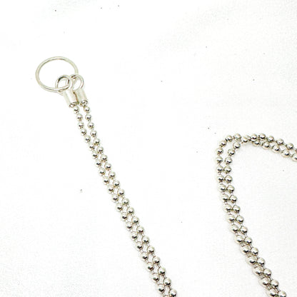 life is a journey silver pendant on long ball chain