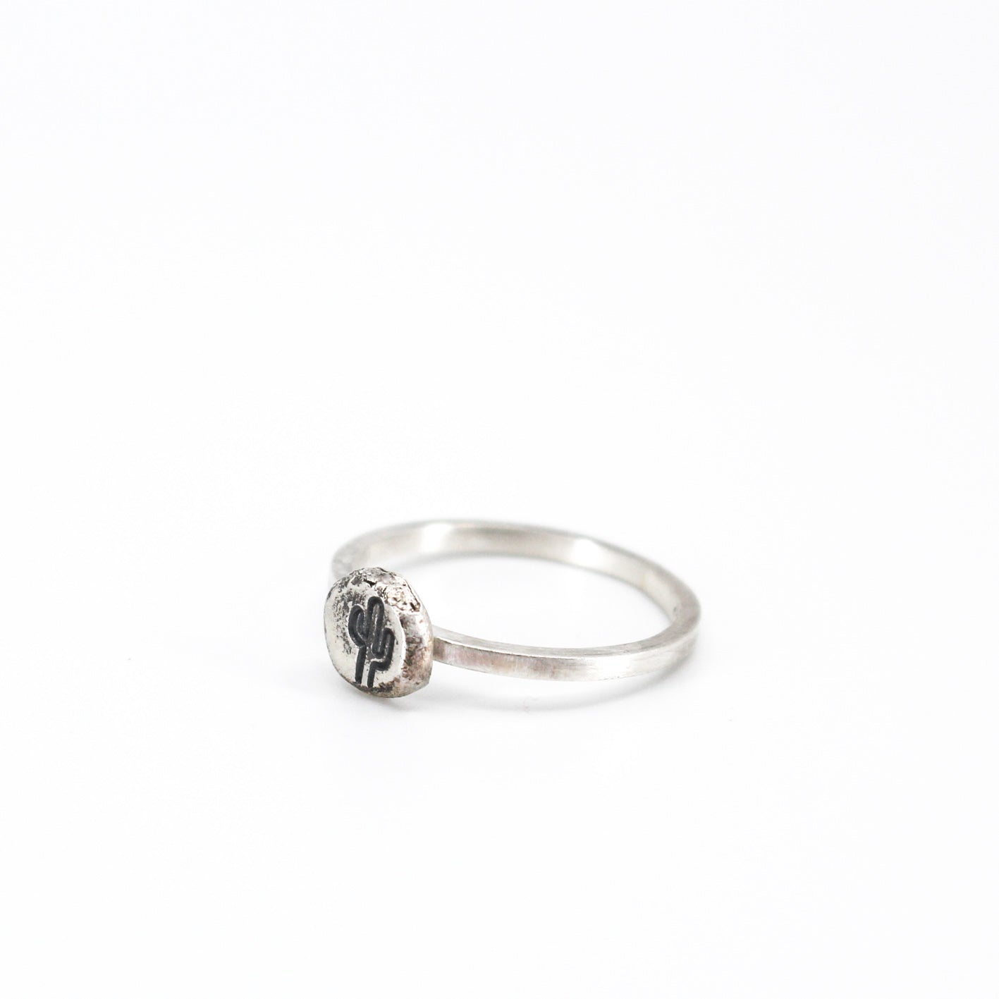Einfacher Kaktus-Ring aus Öko-Sterlingsilber