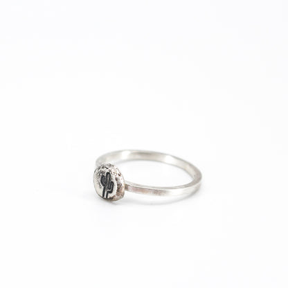 Einfacher Kaktus-Ring aus Öko-Sterlingsilber