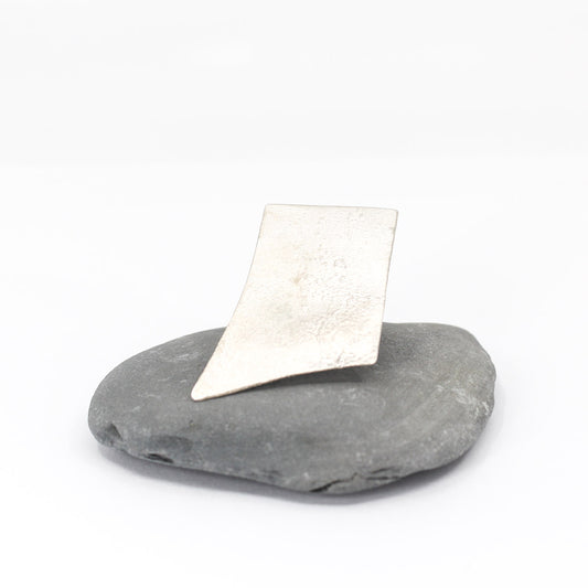 big geometric sterling silver statement ring, handmade sabine werner jewellery